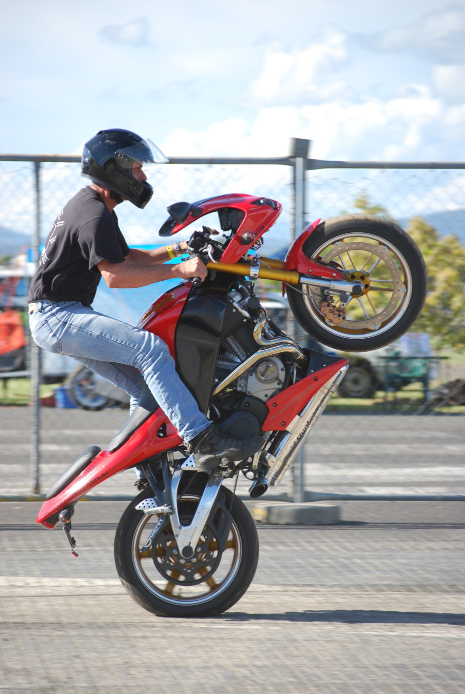 Buell side profile wheelie