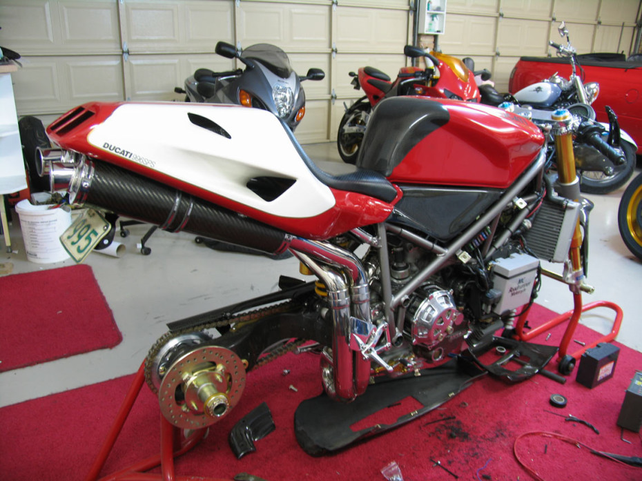 Rebuild ducati nearly done