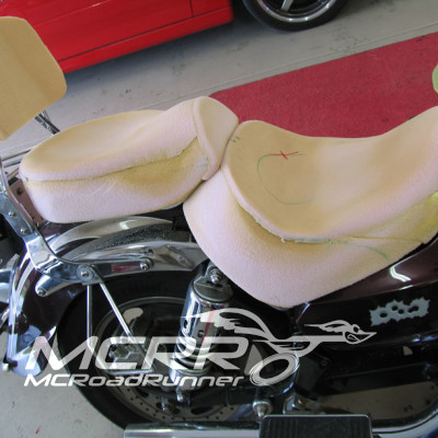 kawasaki vulcan custom made seat