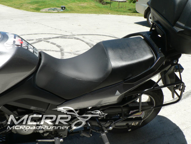 suzuki vstrom custom seat finished