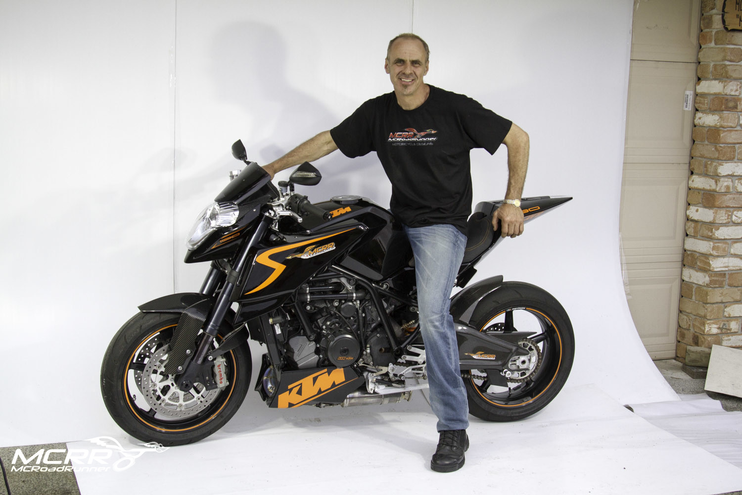 steve broberg sitting on naked rc8 custom